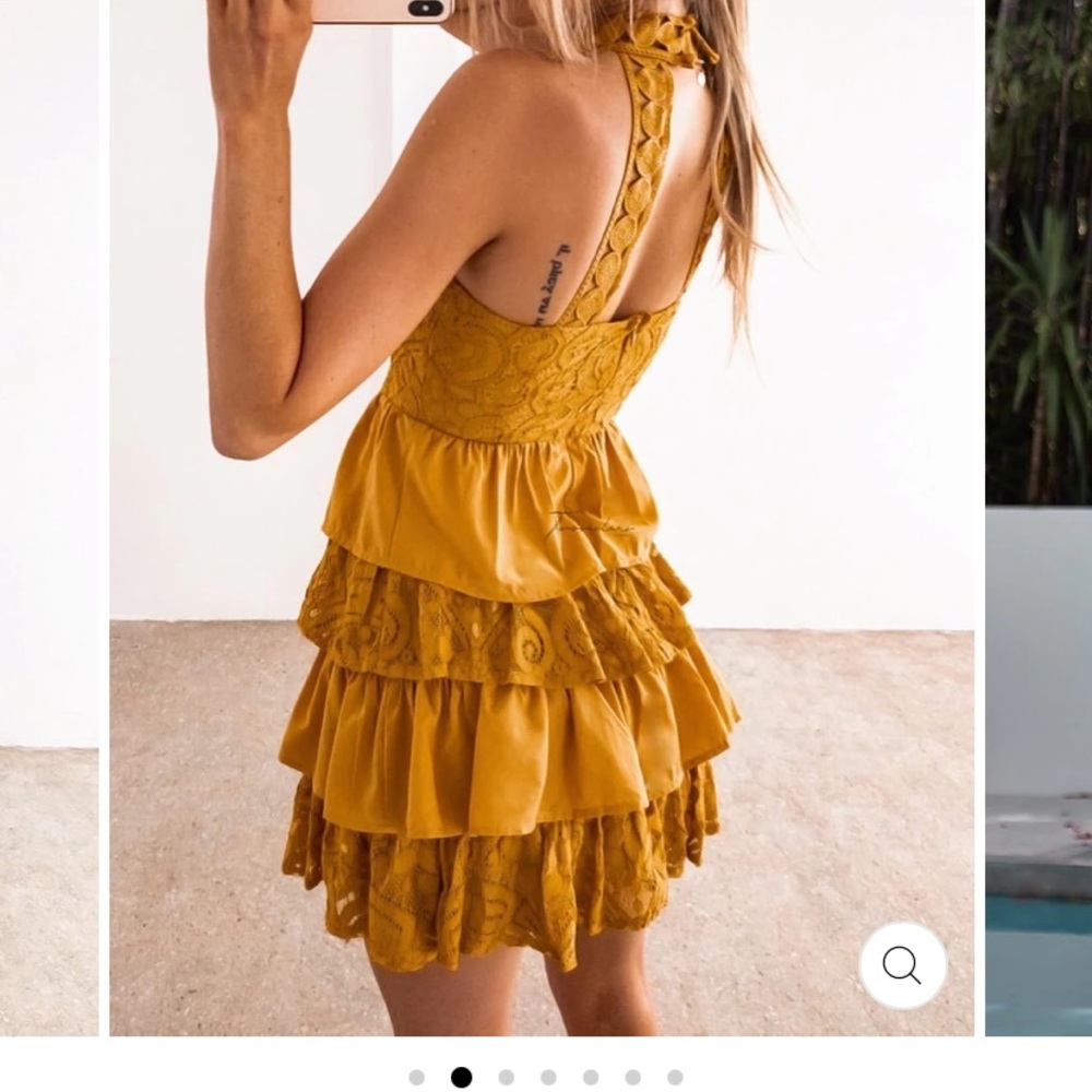 Jaus mustard dress
